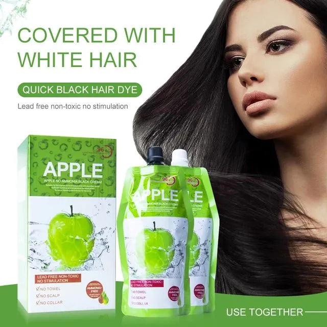 Apple Amonia−Free Black Hair Cream